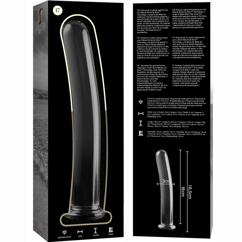 Nebula Series By Ibiza Modelo Dildo Vidro Borosilicado X Cm